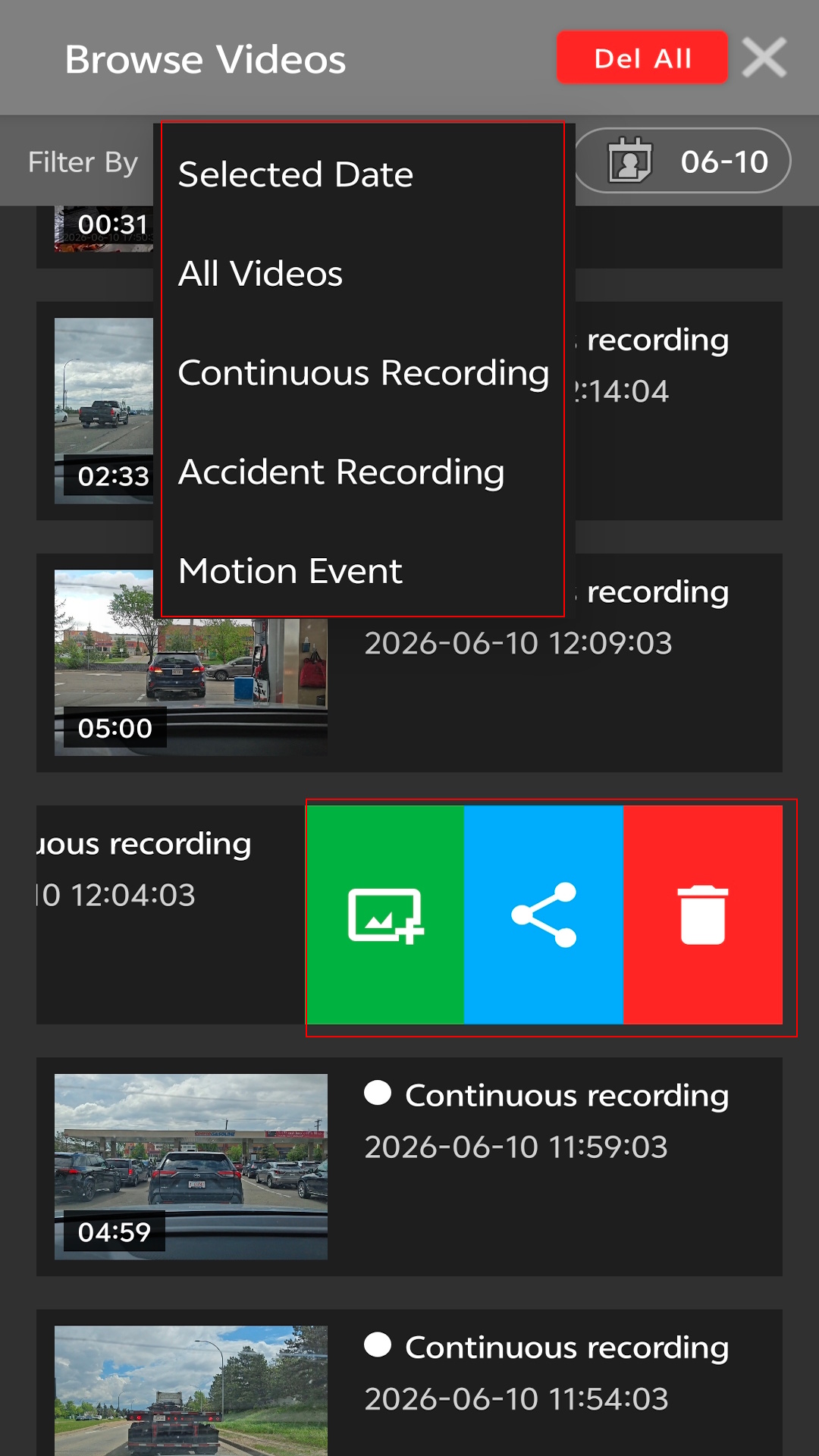 Video filter and sharing screen